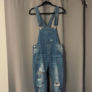 Overalls size small medium wash jean